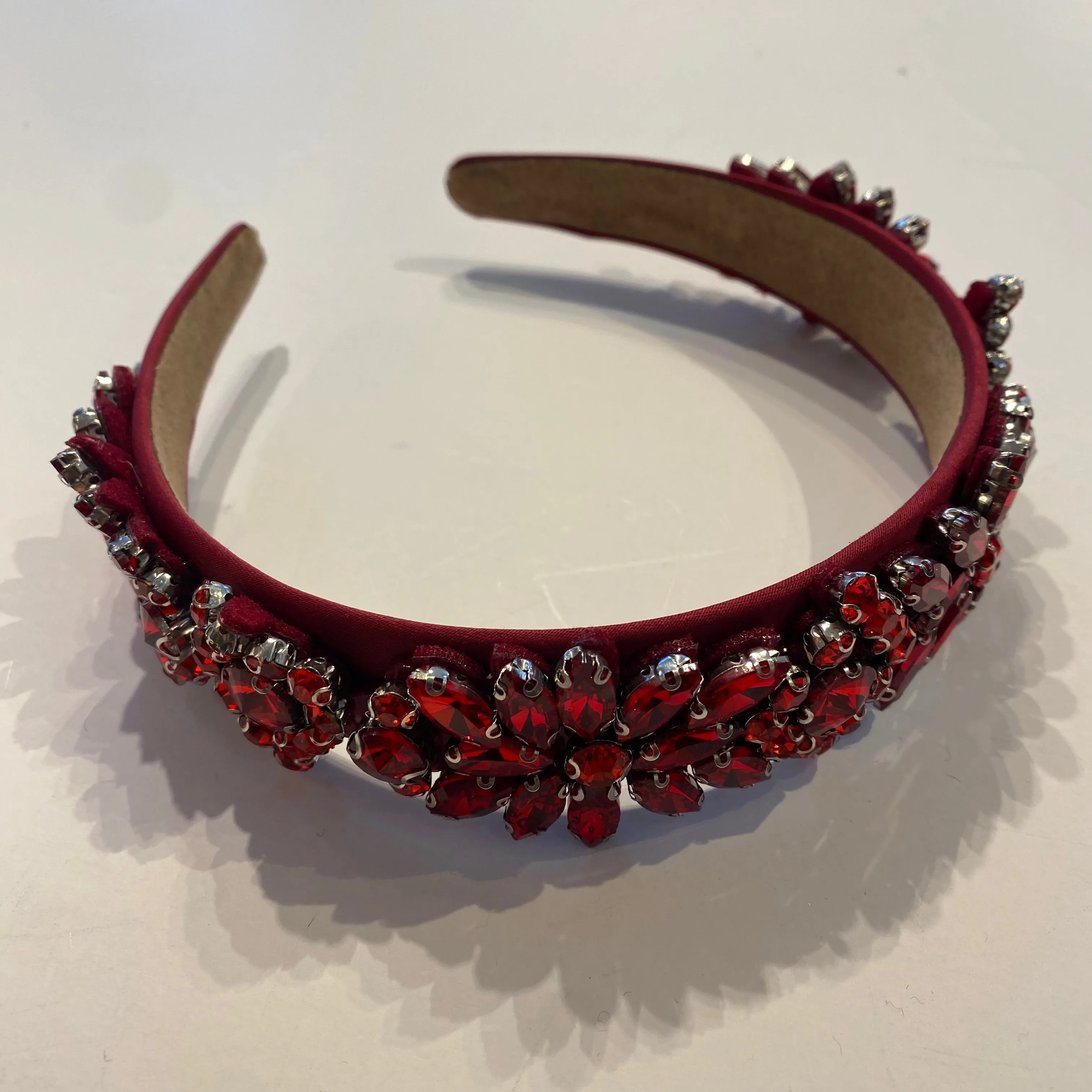 Diamante and Satin - Red