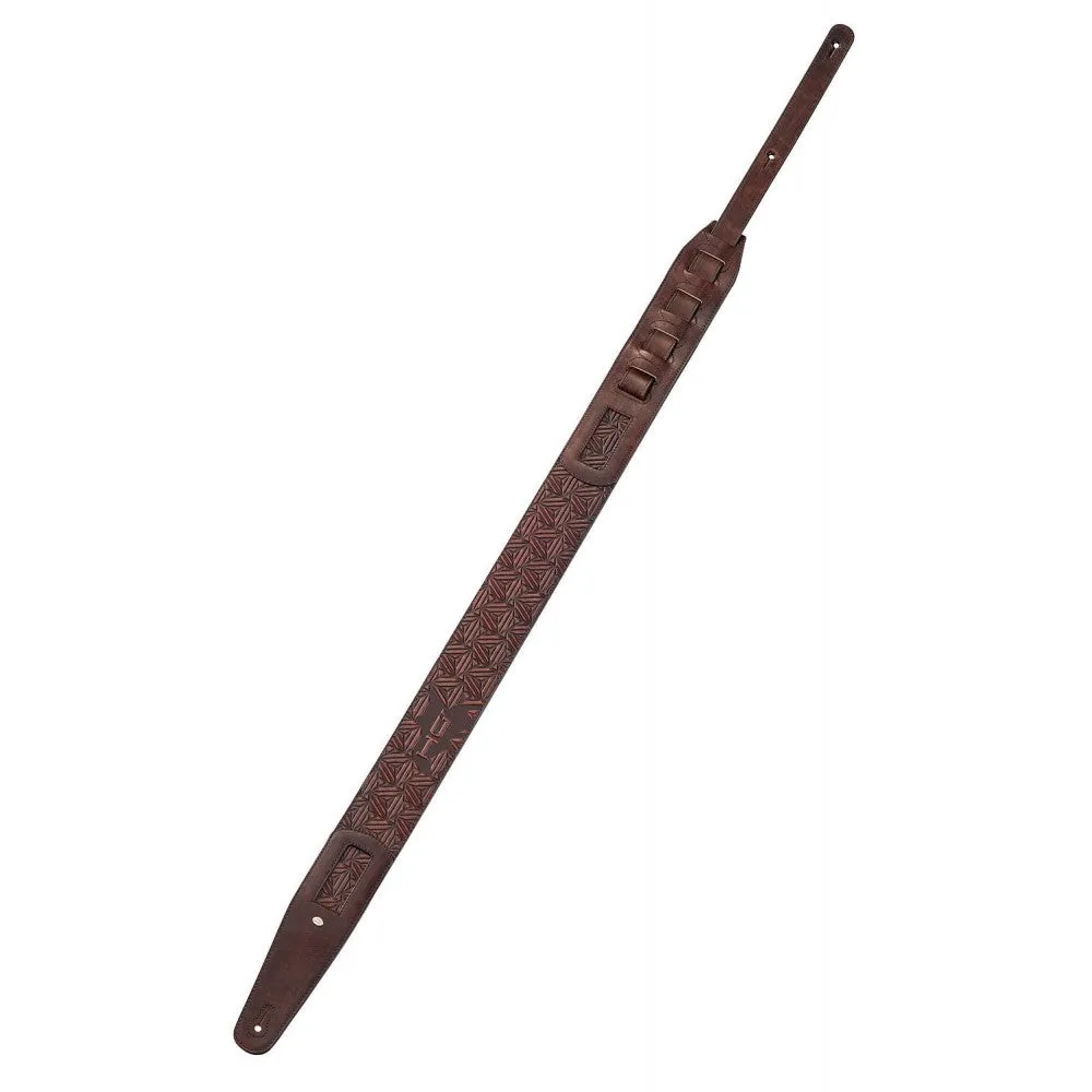 DieHard DHSTRAP600BW SUPERB Italian Leather Padded Guitar Strap - Brown