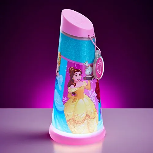 Disney Princess Tilt Torch and Bedside Night Light for Kids (Pink)