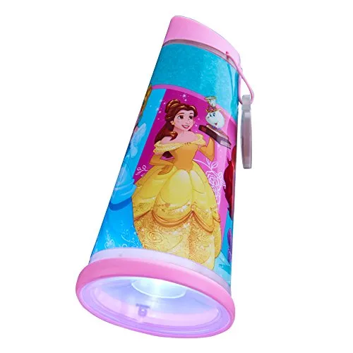 Disney Princess Tilt Torch and Bedside Night Light for Kids (Pink)