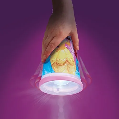 Disney Princess Tilt Torch and Bedside Night Light for Kids (Pink)