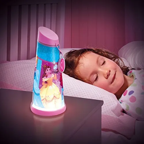 Disney Princess Tilt Torch and Bedside Night Light for Kids (Pink)