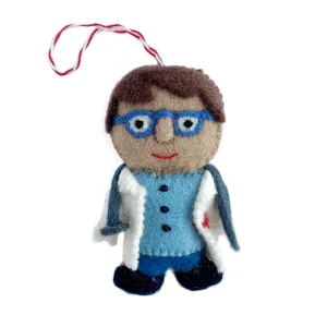 Doctor Ornament, Felt Wool