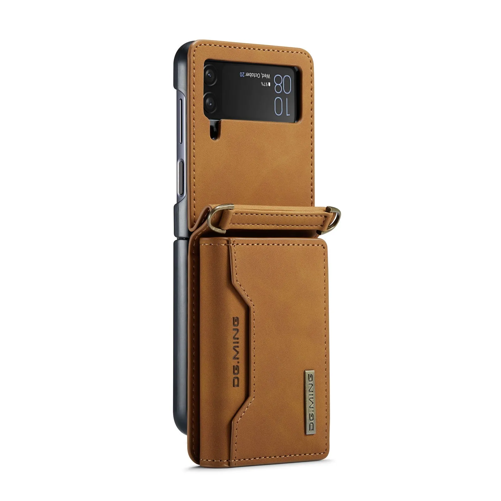 Drop Protection Leather Wallet Case For Samsung Galaxy Z Flip 5 4