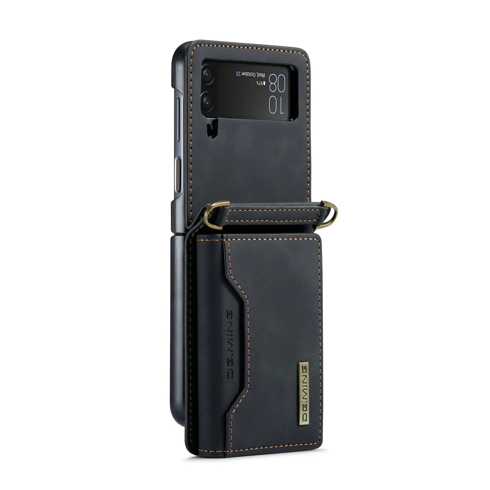 Drop Protection Leather Wallet Case For Samsung Galaxy Z Flip 5 4