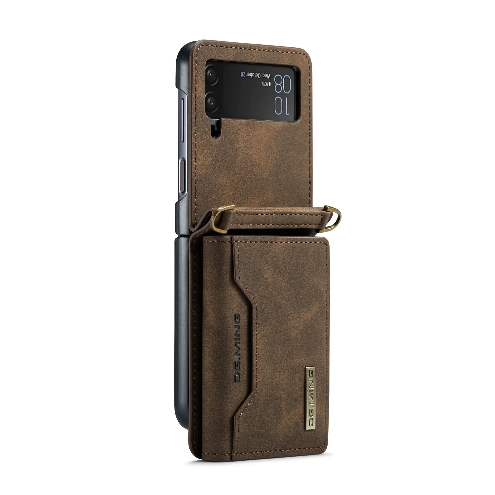 Drop Protection Leather Wallet Case For Samsung Galaxy Z Flip 5 4