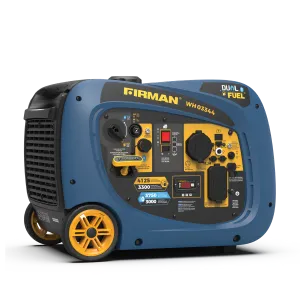 Dual Fuel Inverter Portable Generator 4125W Electric Start