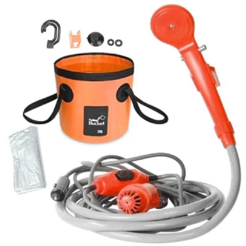 Electric rechargeable portable camping shower blacknorway™