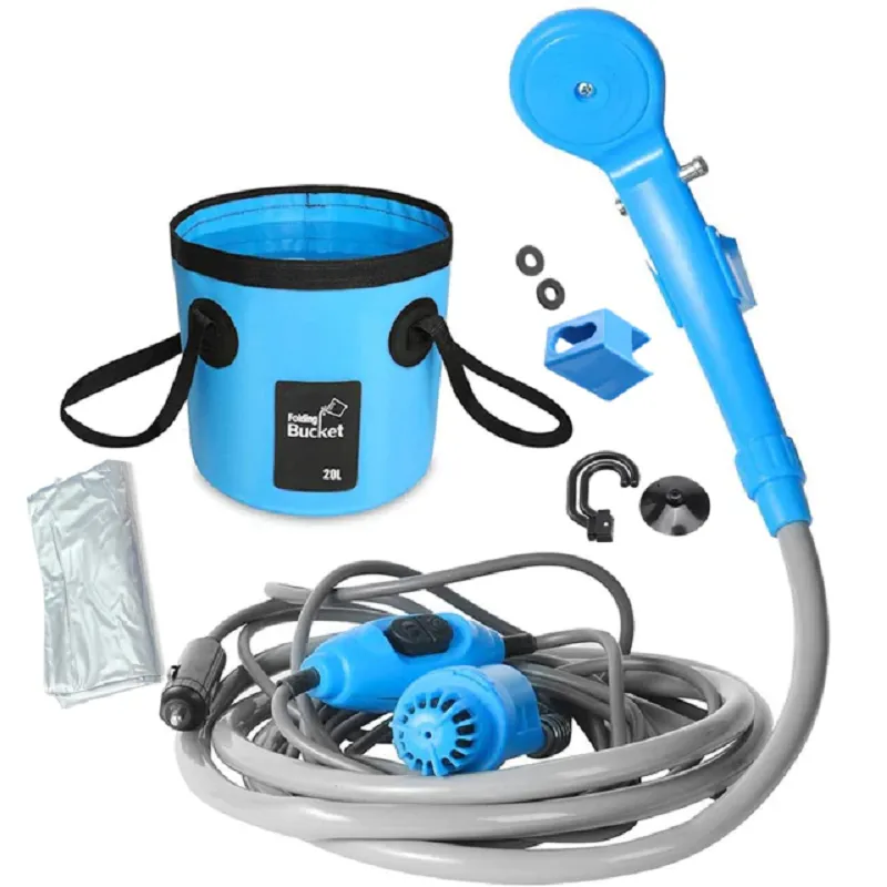 Electric rechargeable portable camping shower blacknorway™