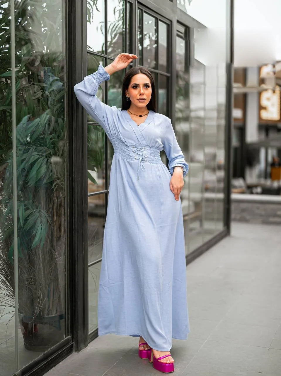 Elegant linen dress