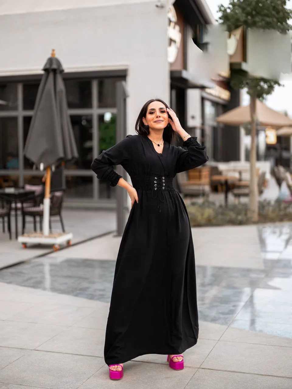 Elegant linen dress