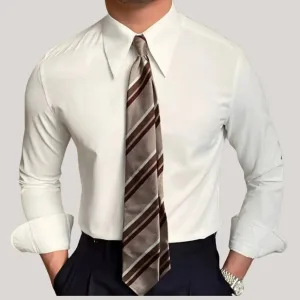 Elegant Spearpoint Collar Shirt - Cross & Crown