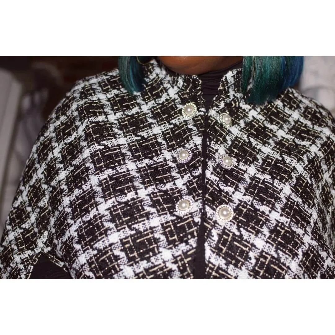Elegant Tweed Cape