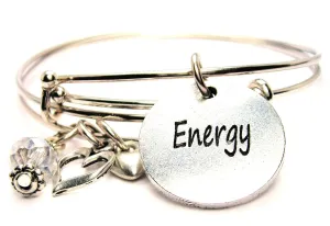 Energy Circle Expandable Bangle Bracelet Set