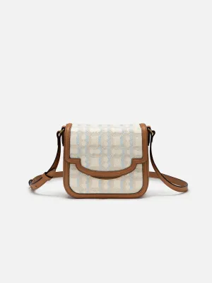 EP YAYING Embroidered Patchwork Crossbody Square Bag