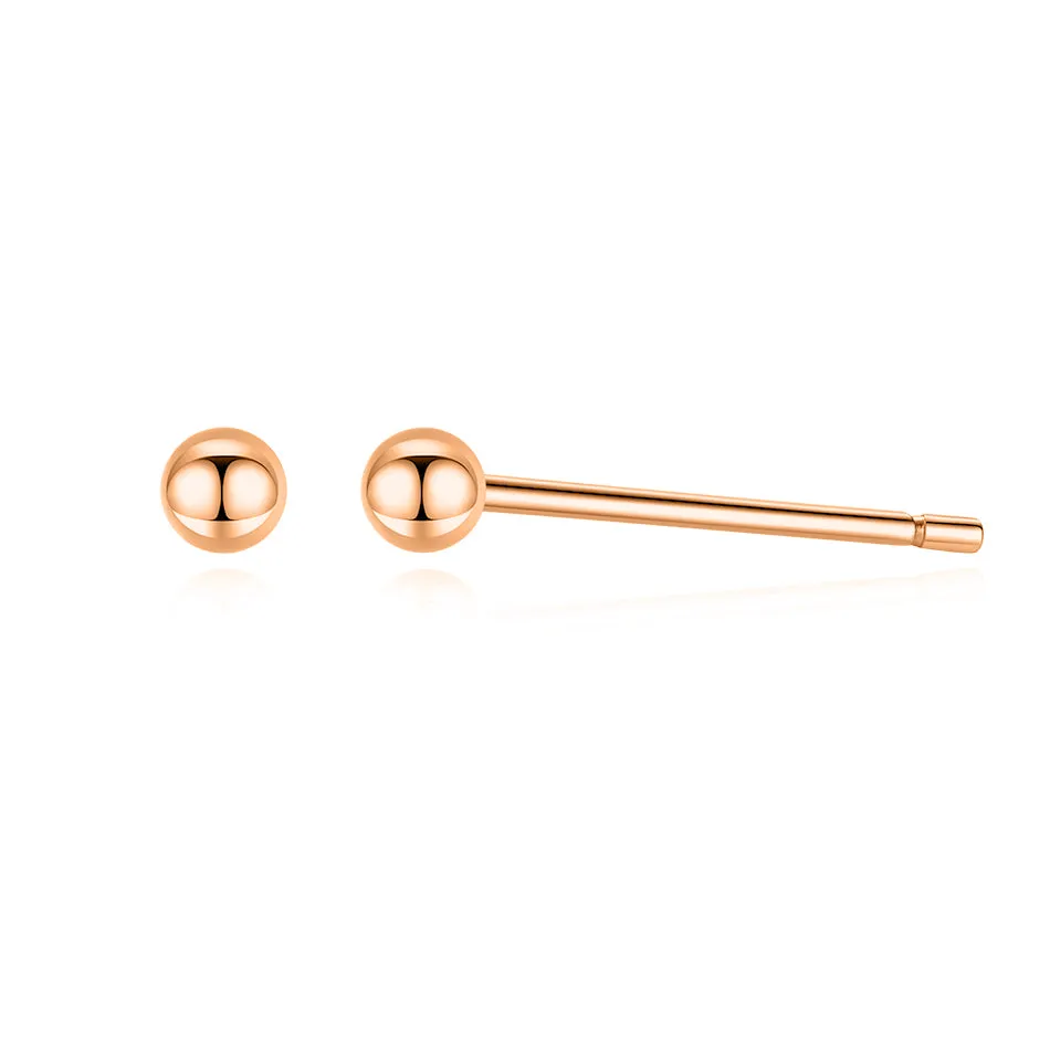FE0005 925 Sterling Silver Ball Stud Earrings