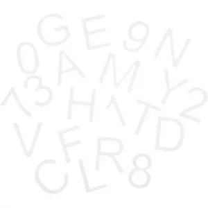 Felt Alphabet Letter Stickers White 2 inches 79 assorted size