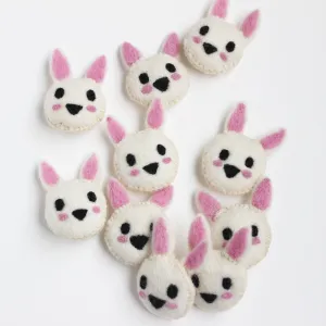 Felt Animal Head Babiti Bunny Rabbit
