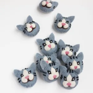 Felt Animal Head Cleo The Cat