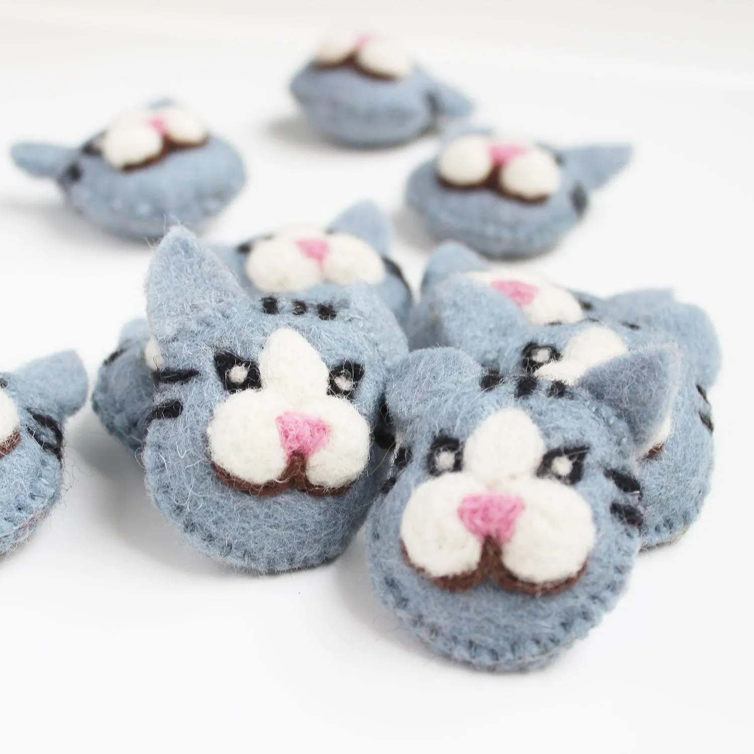 Felt Animal Head Cleo The Cat