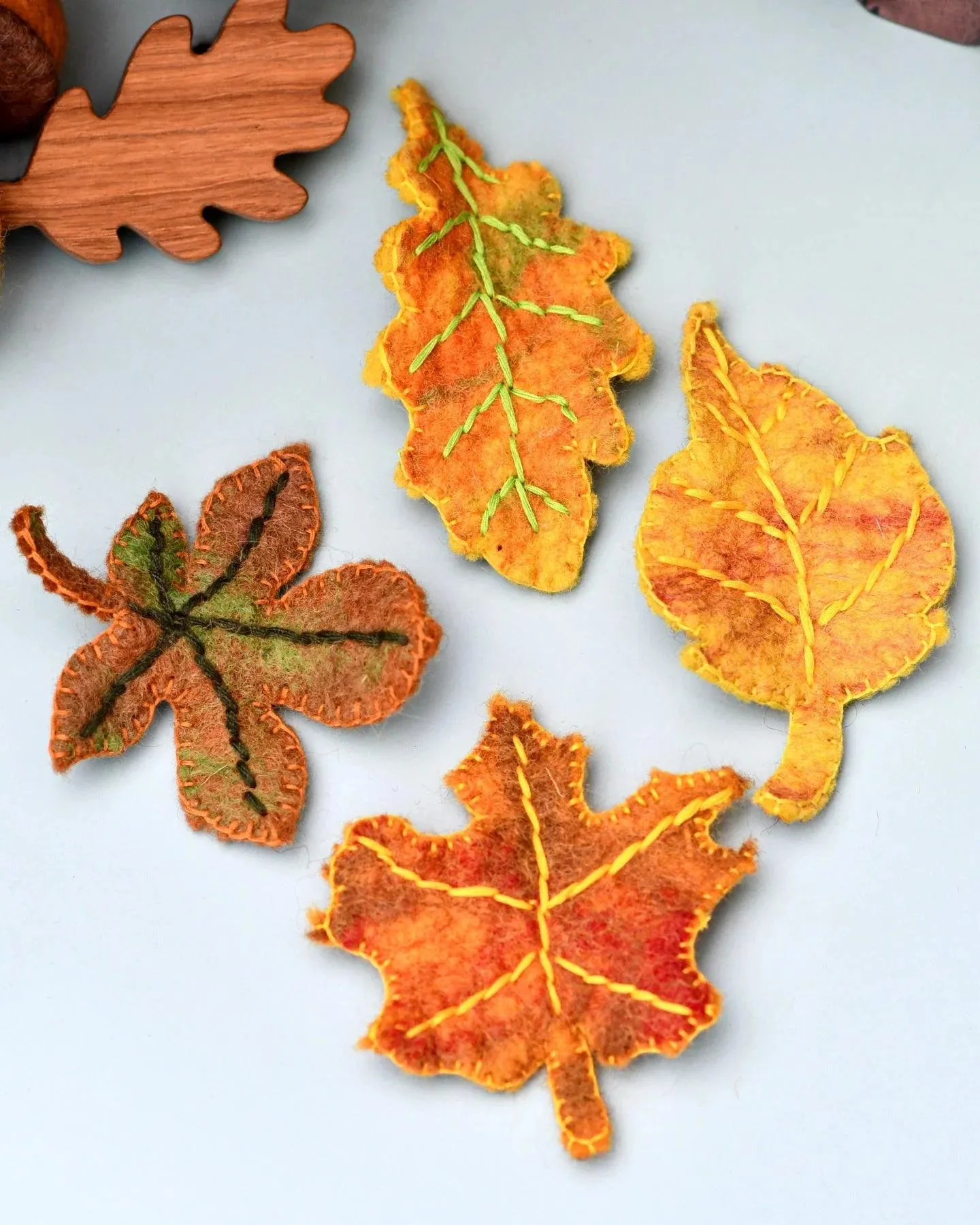 Felt Autumn or Fall Leaves