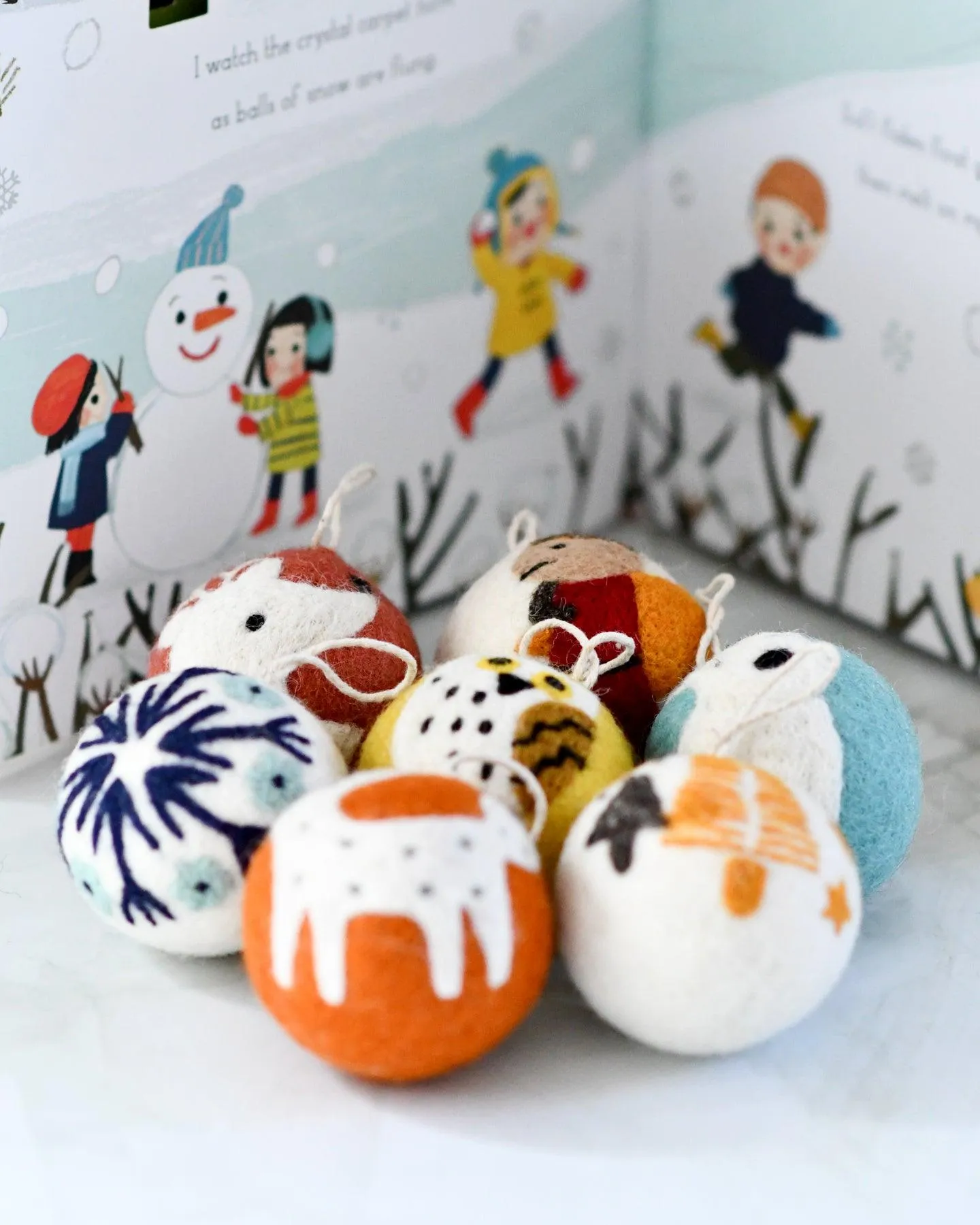 Felt Christmas Bauble Ornament - Reindeer