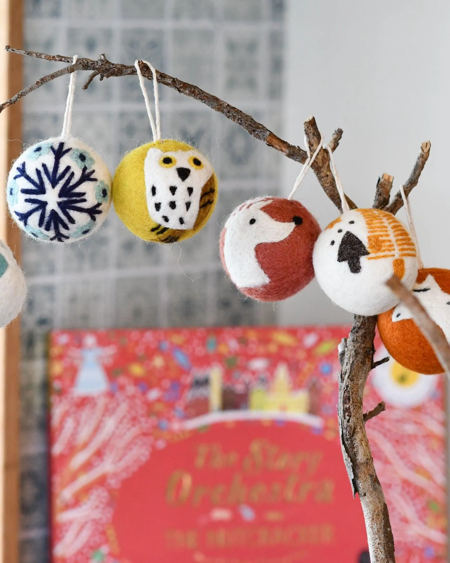 Felt Christmas Bauble Ornament - Reindeer