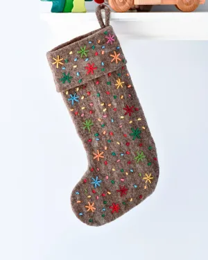 Felt Christmas Stocking - Celebrations