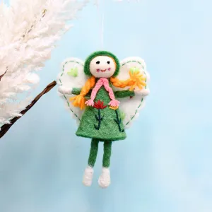 Felt Flower Fairy - Green Dress