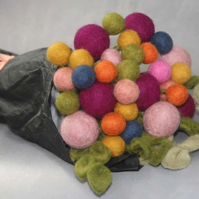 Felt Flowers - Blossom Small (2cm) - Pink