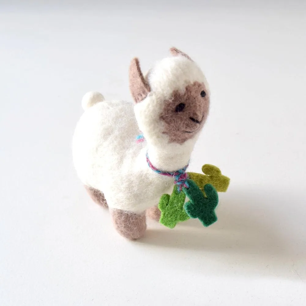 Felt Llama Toy - Medium