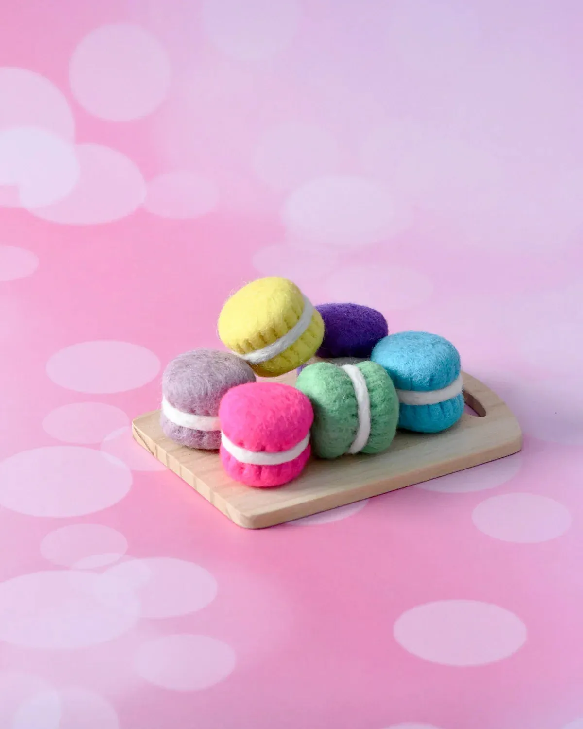 Felt Macarons, Set of 6