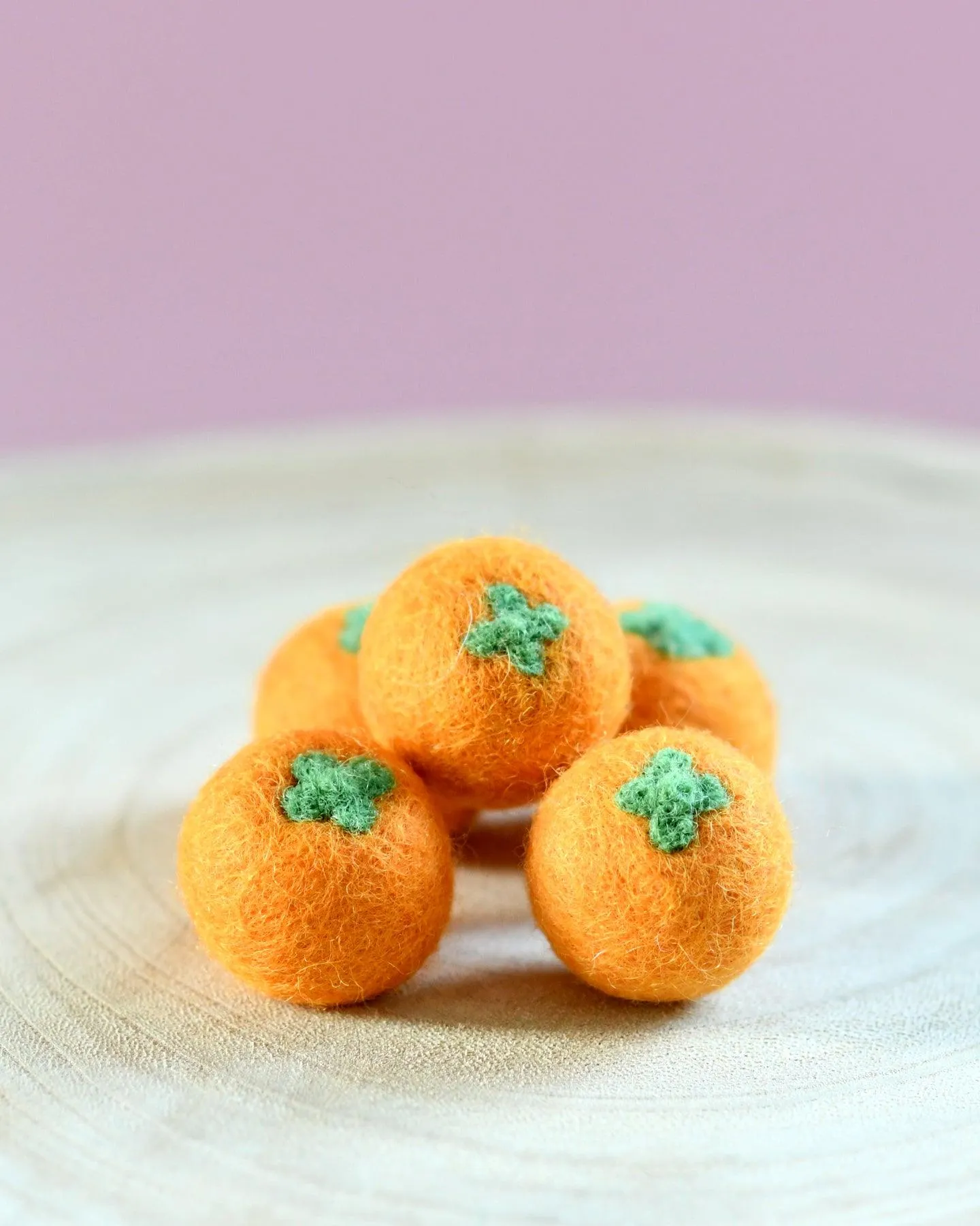 Felt Oranges - Set of 5 Oranges