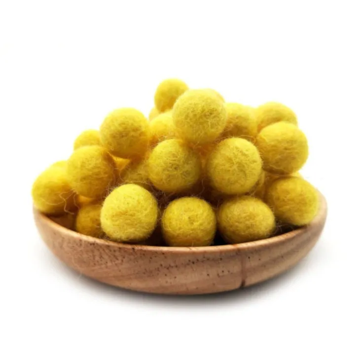 Felt Pom Poms Wholesale - Rainbow Wool Felt Pompoms Wholesale - DIY Loose Felt Ball Garland - Wool Felt Balls - Choose Color Quantity