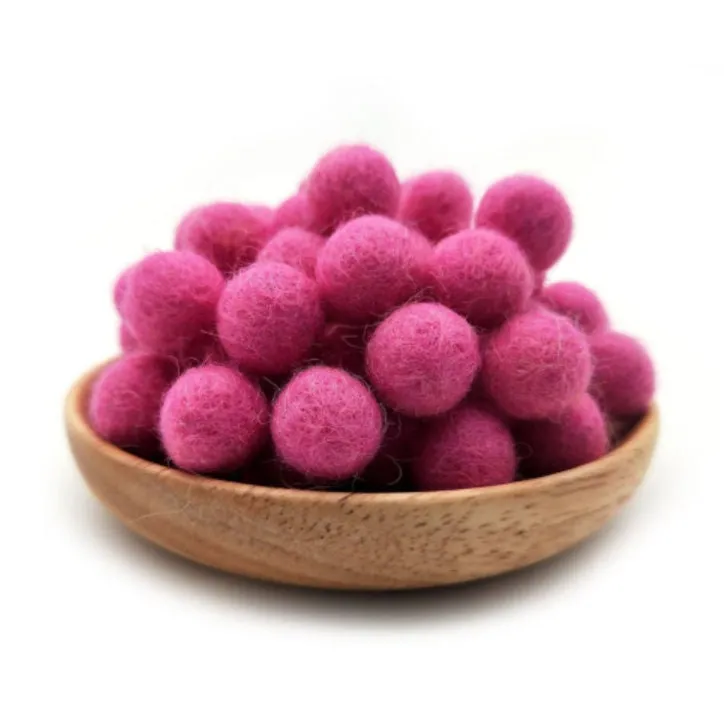 Felt Pom Poms Wholesale - Rainbow Wool Felt Pompoms Wholesale - DIY Loose Felt Ball Garland - Wool Felt Balls - Choose Color Quantity