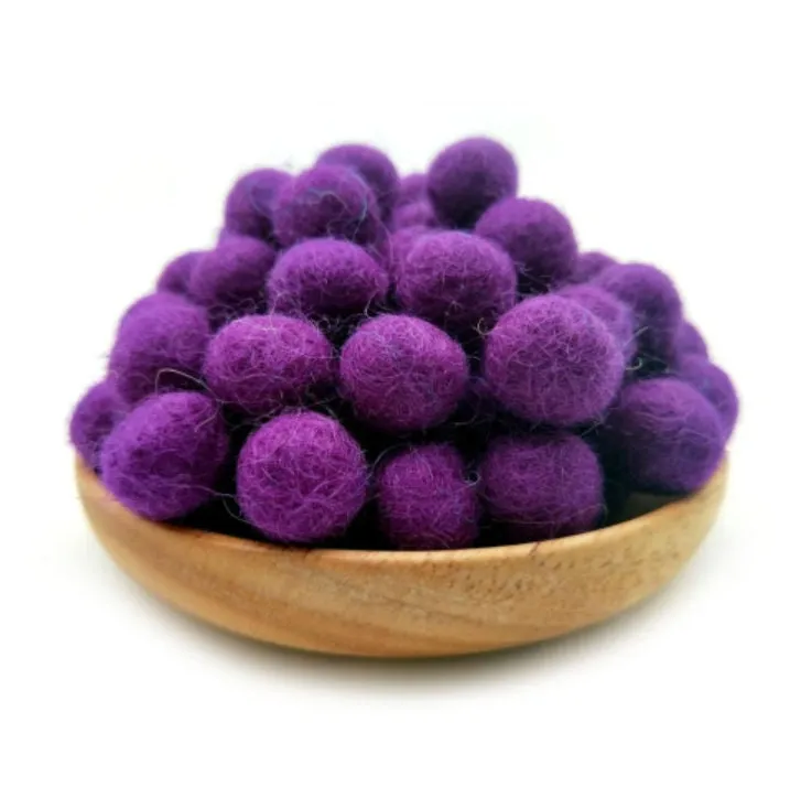 Felt Pom Poms Wholesale - Rainbow Wool Felt Pompoms Wholesale - DIY Loose Felt Ball Garland - Wool Felt Balls - Choose Color Quantity