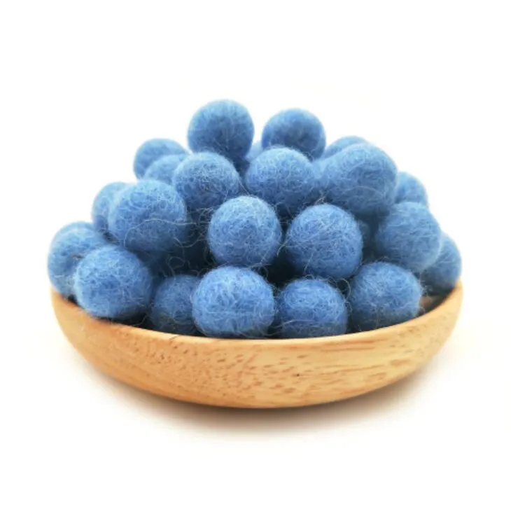 Felt Pom Poms Wholesale - Rainbow Wool Felt Pompoms Wholesale - DIY Loose Felt Ball Garland - Wool Felt Balls - Choose Color Quantity