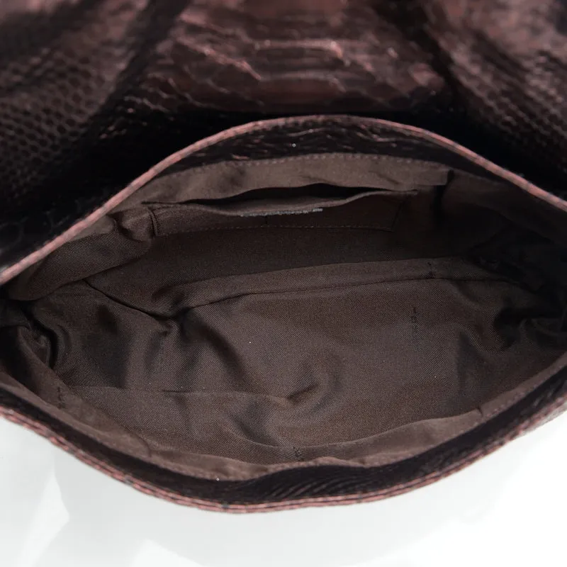 Fendi Metallic Embossed Chef Bag - '10s