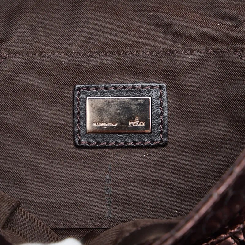 Fendi Metallic Embossed Chef Bag - '10s