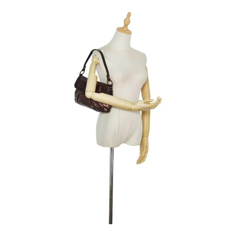 Fendi Metallic Embossed Chef Bag - '10s
