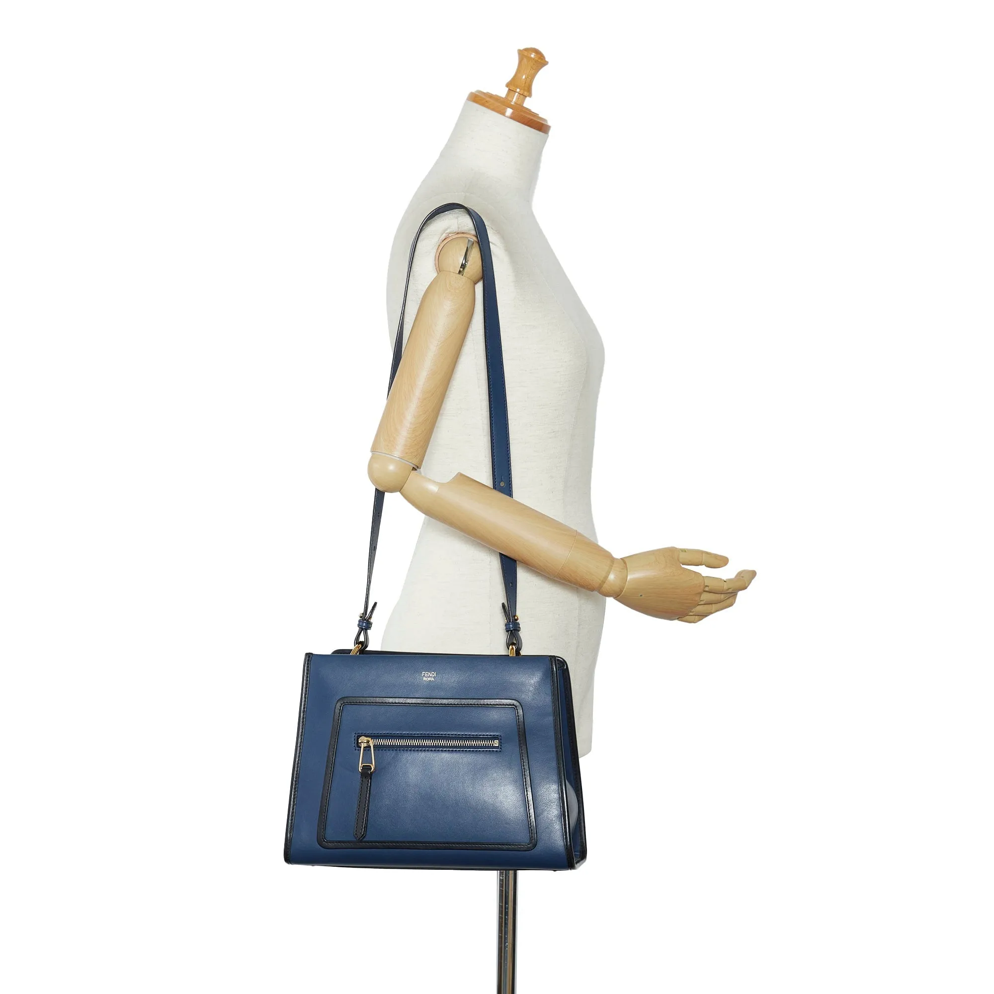 FENDI Small Runaway Leather Satchel