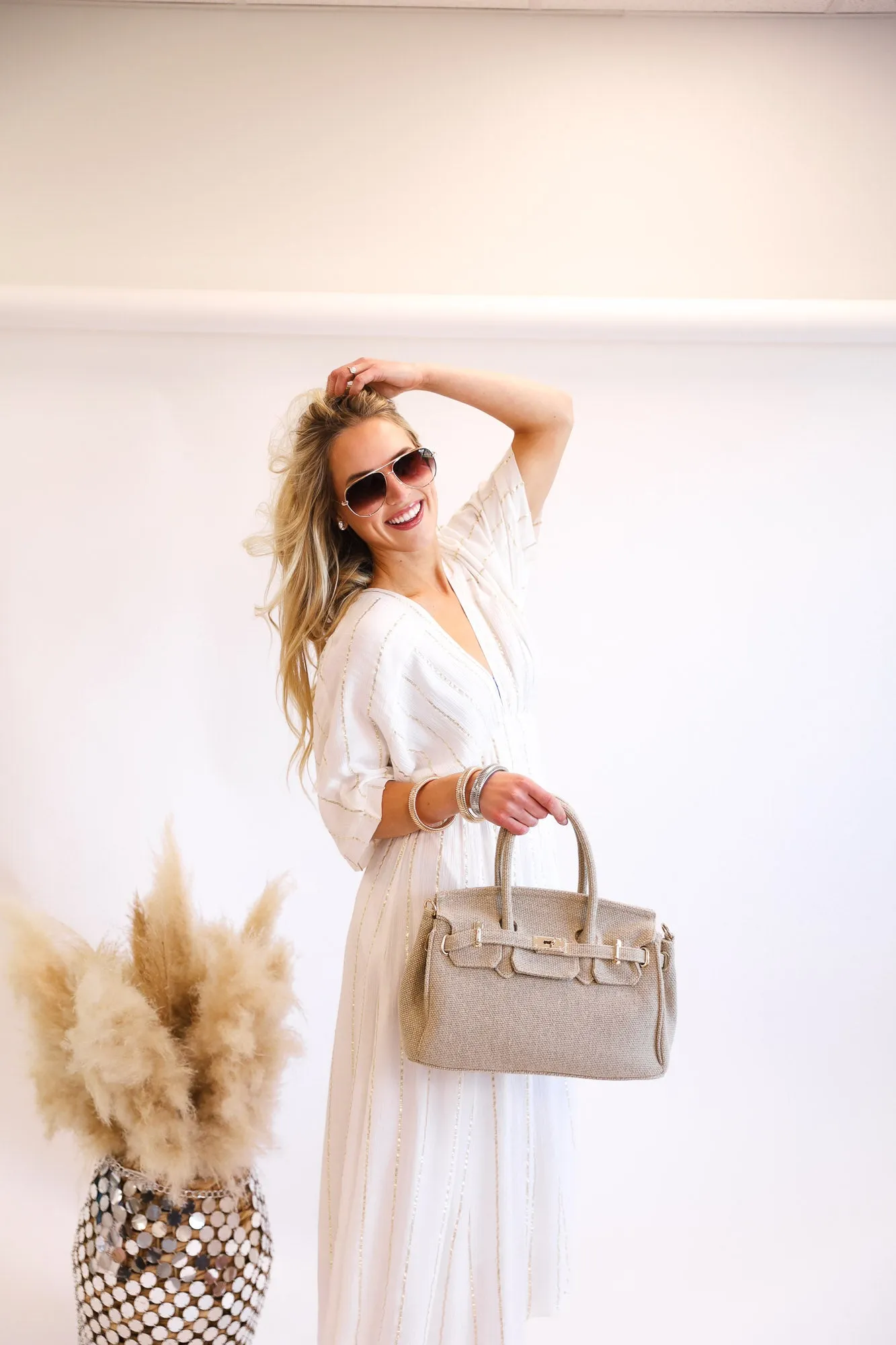 FINAL SALE!! Luxe Jute Handbag - Limited Edition