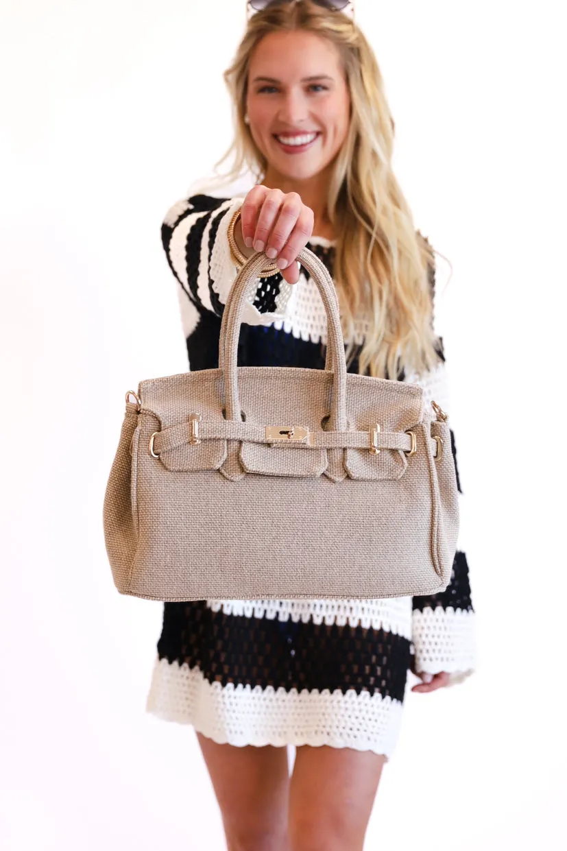 FINAL SALE!! Luxe Jute Handbag - Limited Edition