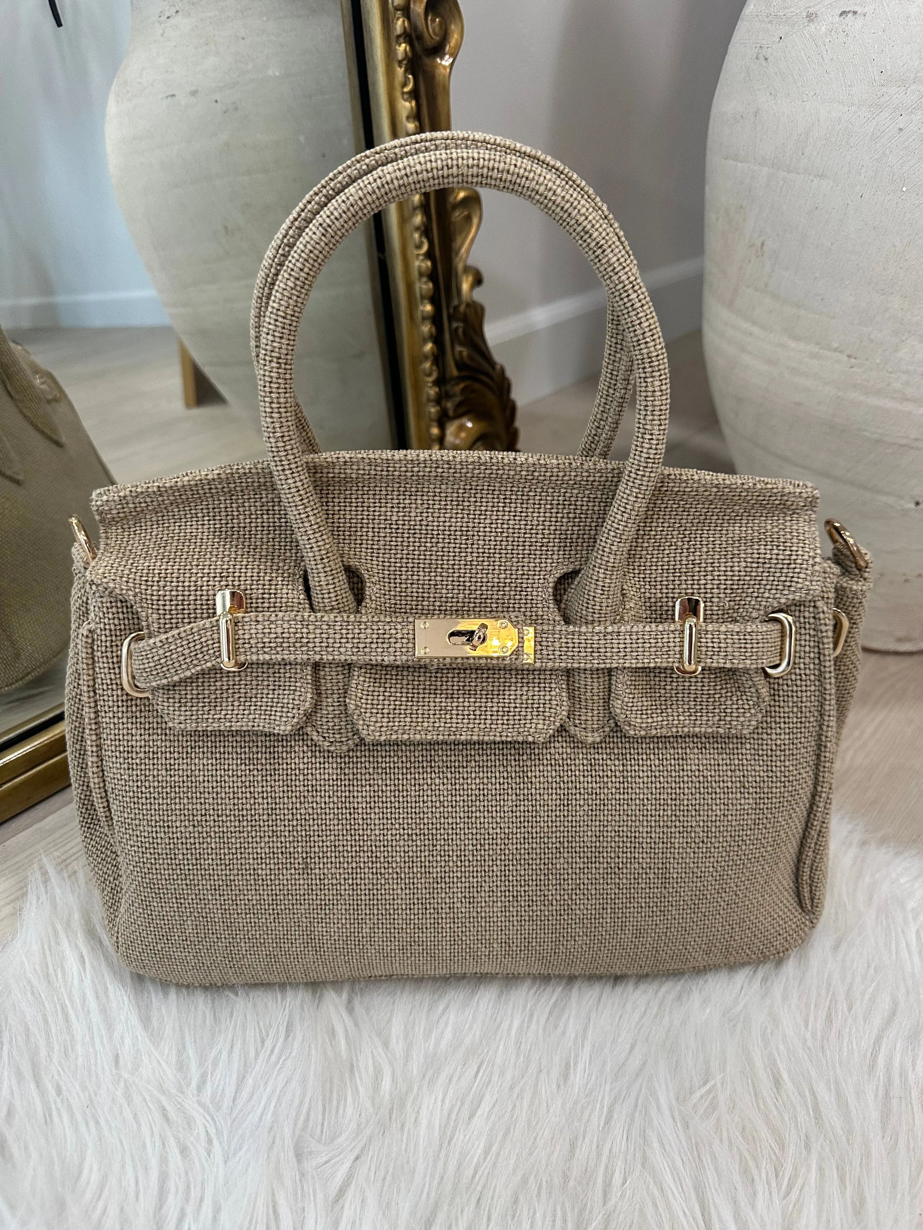 FINAL SALE!! Luxe Jute Handbag - Limited Edition