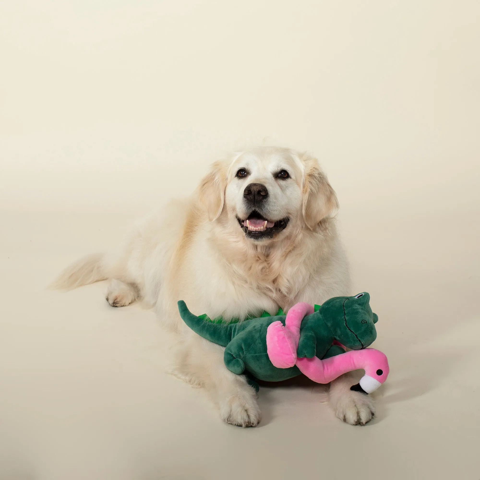 Flamingo Fun Rex Squeaky XL Plush Toy