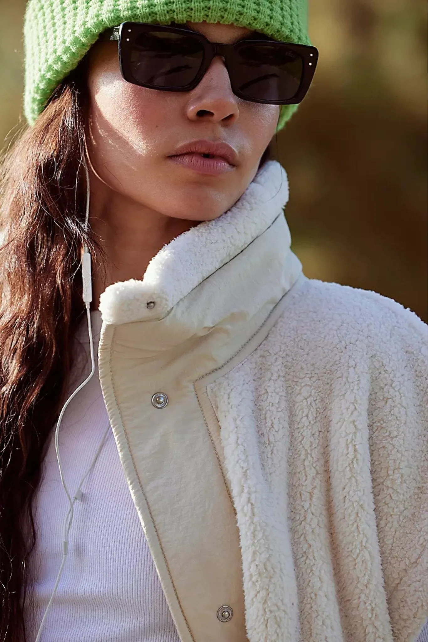 Free People: Scout It Out Fleece Vest in Birch Tree
