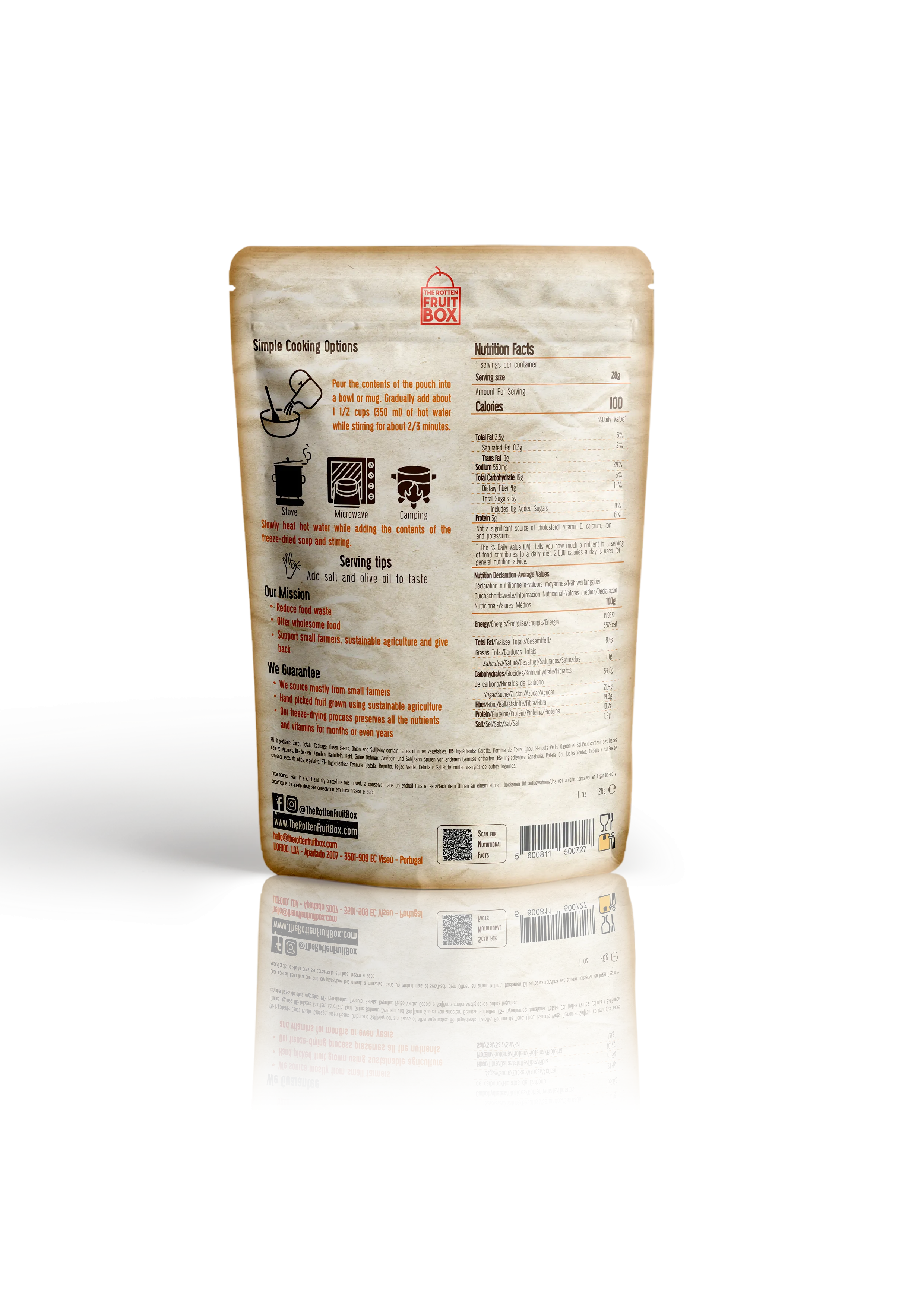 Freeze-Dried Vegetable Soup - All Natural