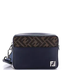 Front Pocket Camera Bag Zucca Coated Canvas and Leather