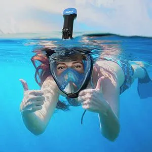 Full Face Snorkel Mask, Diving Mask Premium Safety Breathing System