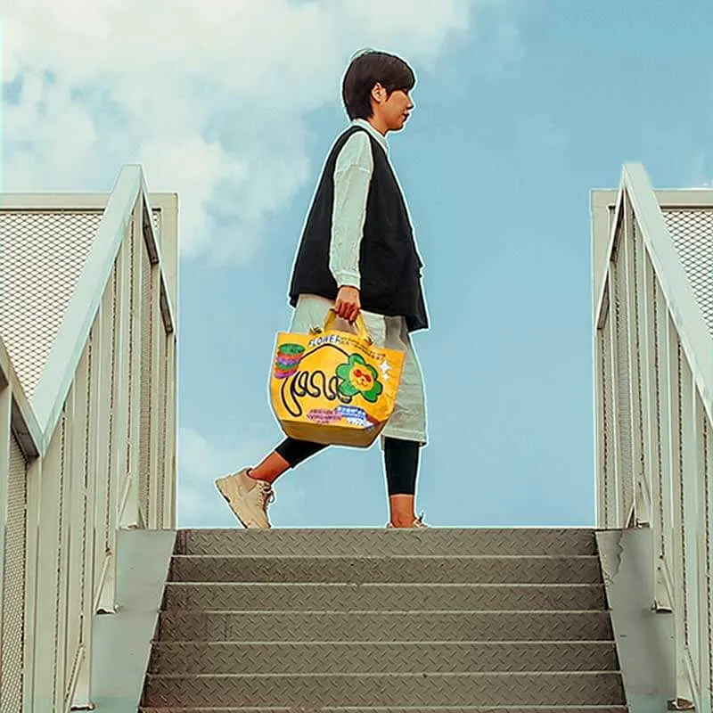 Funny Cat Reusable Grocery Bag